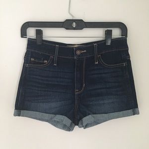 NWOT Hollister Dark Wash Blue Denim Shorts